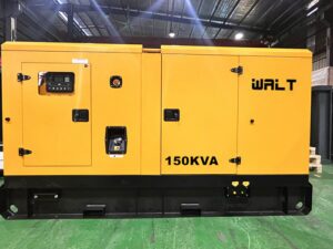 150 kVA silent diesel generator set by WALT Power