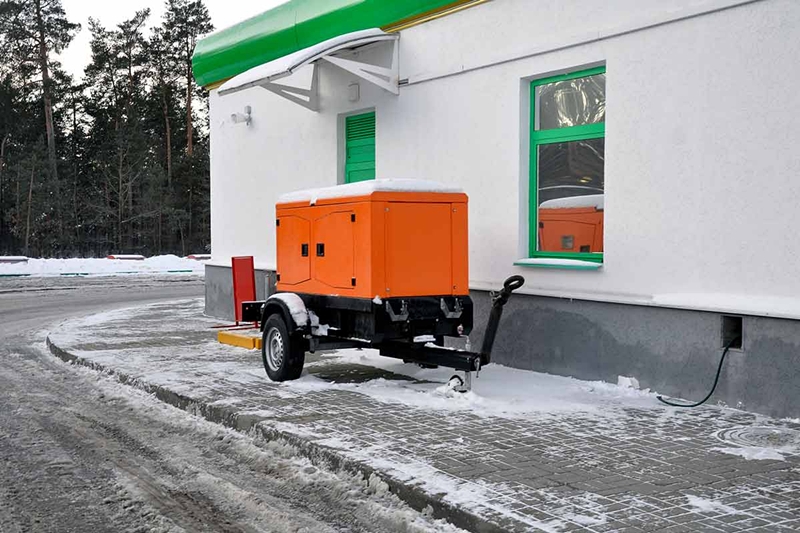 Diesel generator operating in cold environment