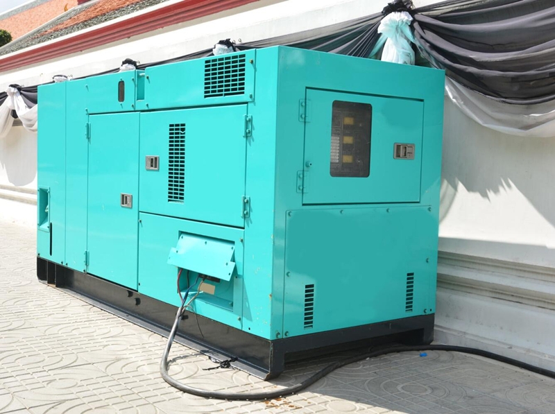 Diesel generator operating at low load percentage in an industrial installation