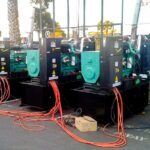 diesel generator load bank testing on site