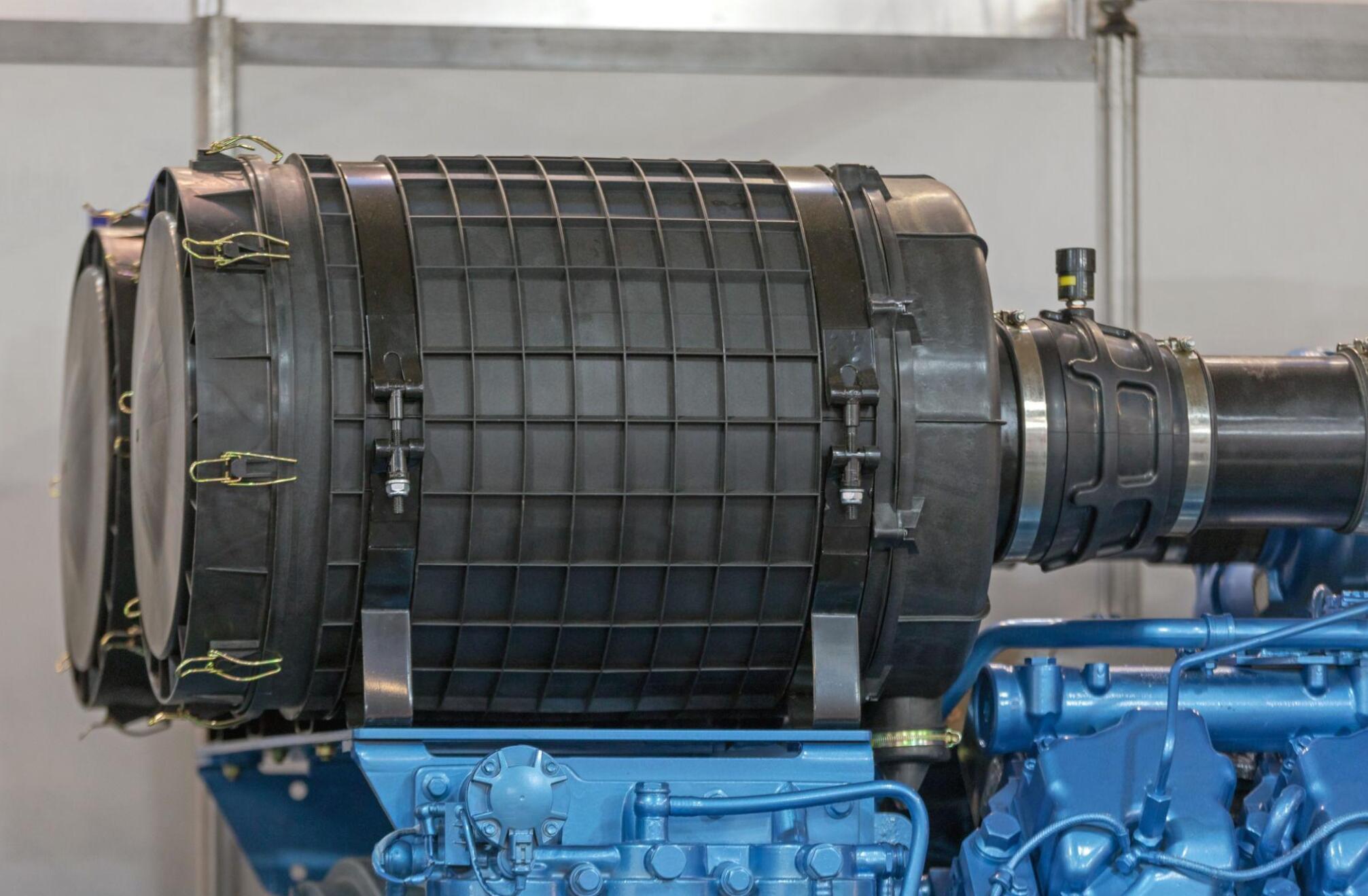 diesel generator clogged air filter causing black smoke