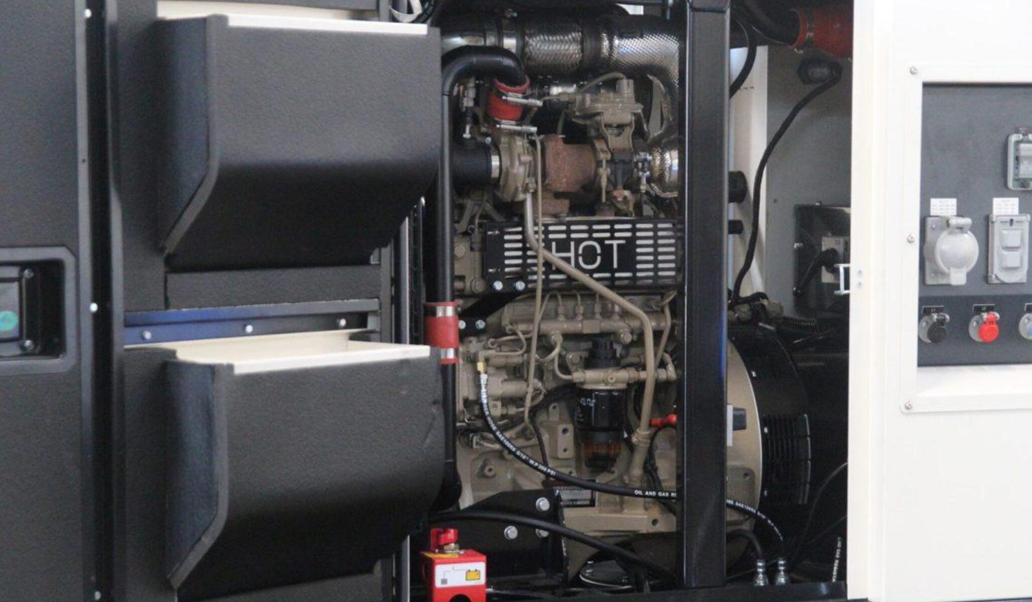 diesel generator producing black smoke when load is applied
