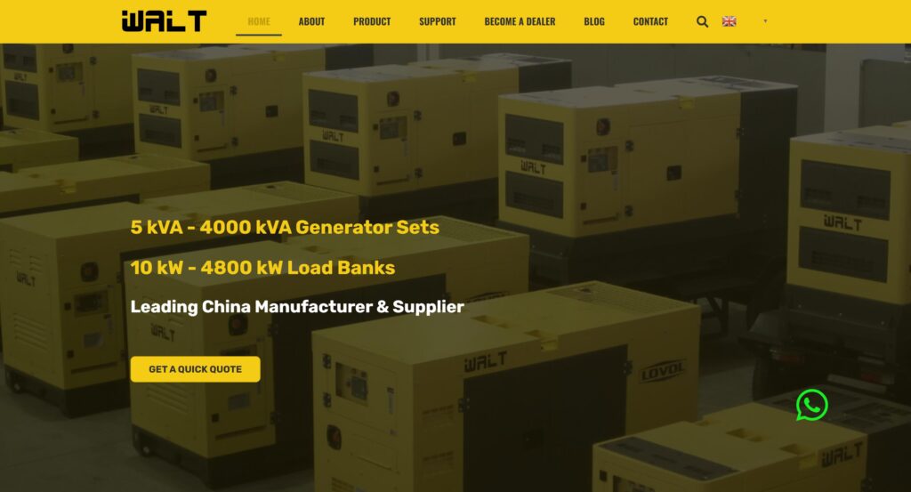 Walt Power Diesel Generator Manufacturer and Supplier