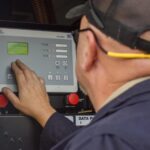 Diesel generator voltage and frequency check during load testing