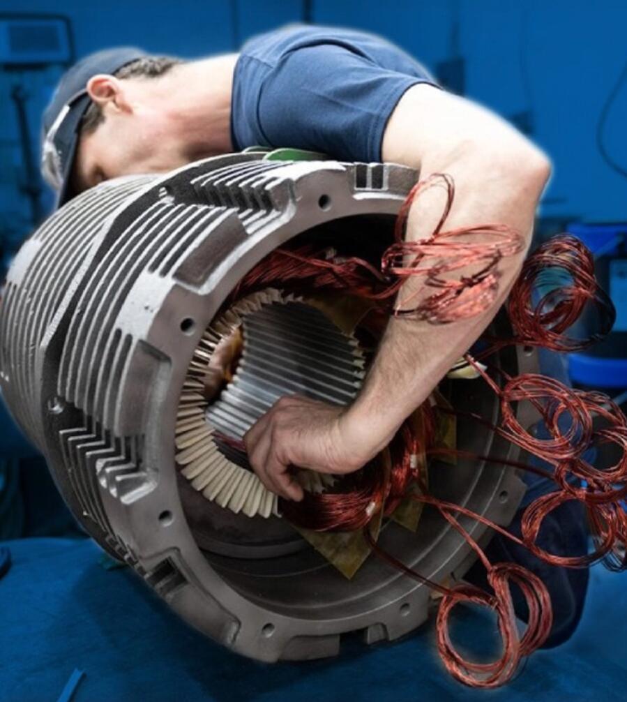 Inspecting generator alternator winding connections inside terminal box